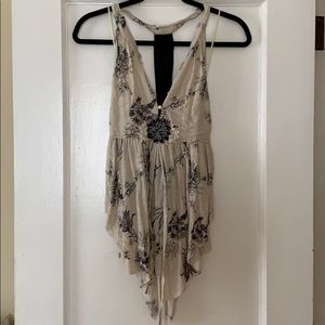 Free People halter tank ties in back